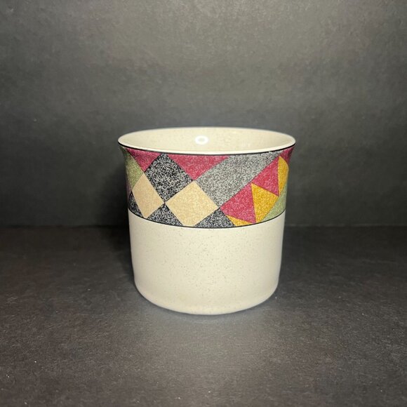 Vintage Studio Nova Palm Desert Y2216 Geometric Small Ceramic Coffee Mug Cup 3" - Picture 4 of 6
